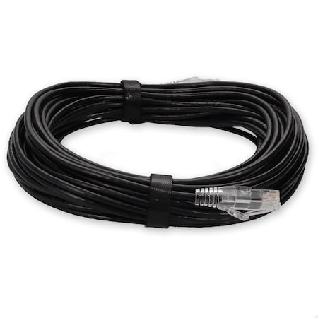 Add-On 25FT RJ-45 MALE TO RJ-45 MALE STRAIGHT BLACK CAT6 SLIM UTP COPPER PVC ADD-25FSLCAT6-BK